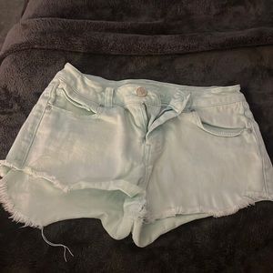 Delias Teal denim shorts